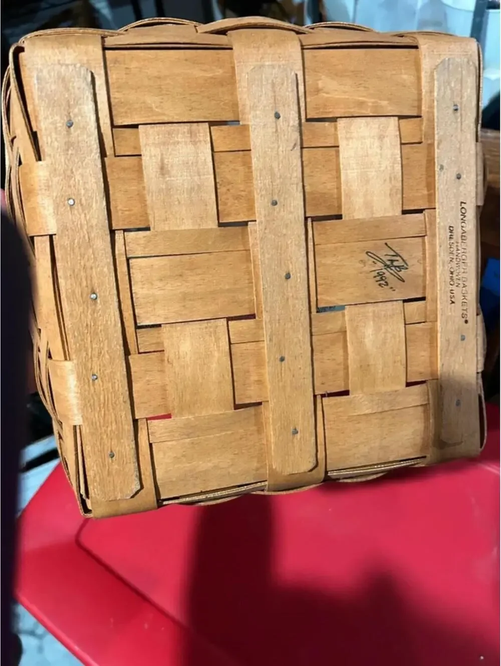 Longaberger 12x12x4” includes
